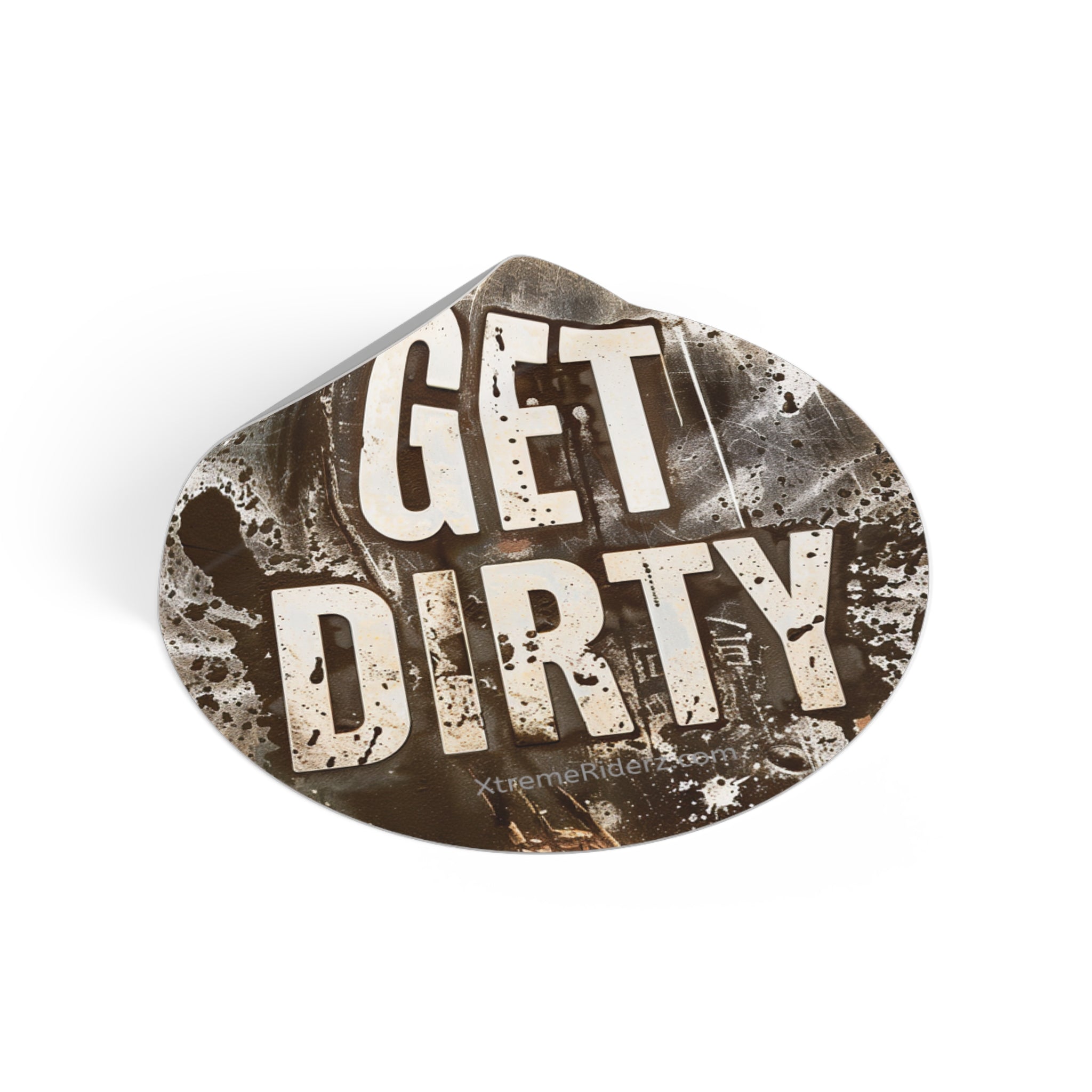 Get Dirty ATV- Xtreme Riderz - Round Vinyl Sticker